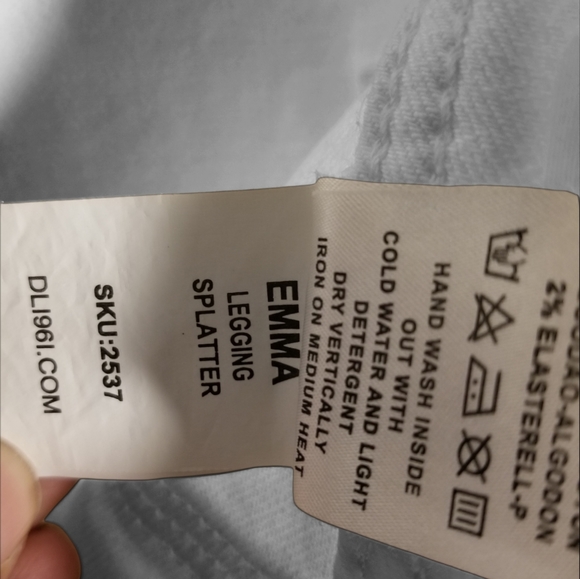 DL1961 Emma Splatter Leggings Size 28 - Picture 8 of 8